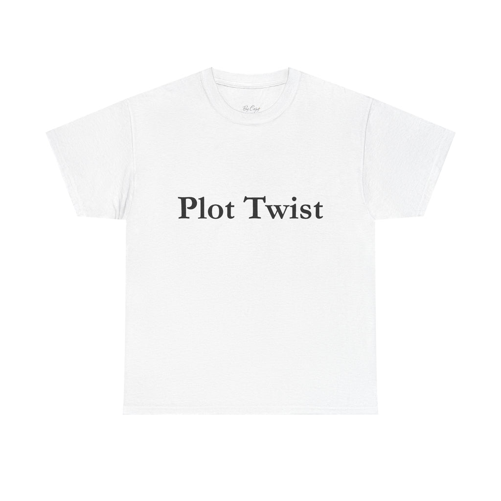 Plot Twist T-Shirt — Minimal Literary Graphic Tee