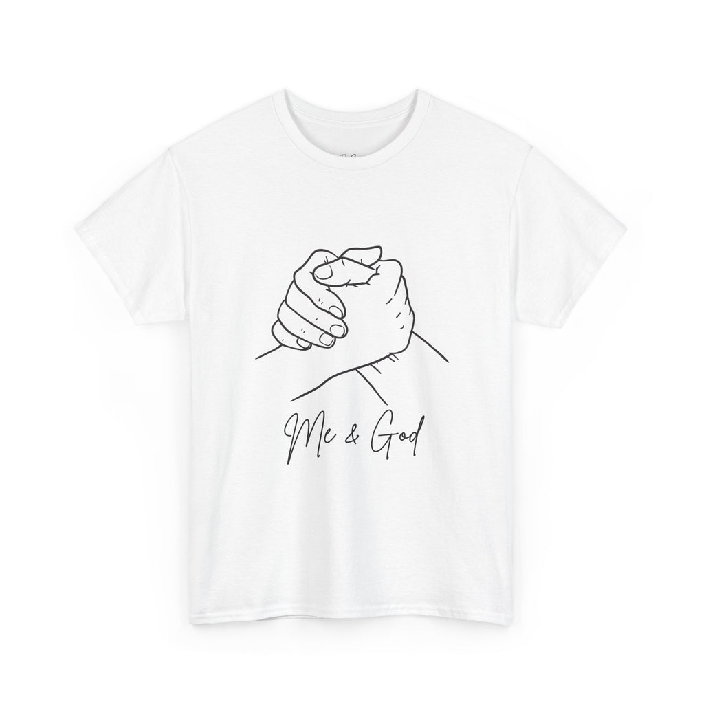 T-Shirt — "Me & God" Hands Graphic Faith Tee