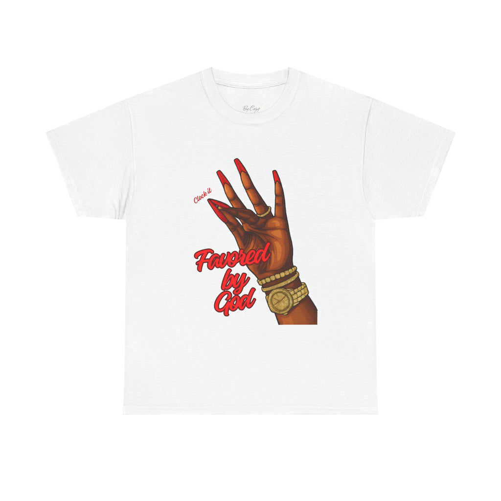 T-Shirt — 'Clock-it’ Hand Graphic Tee (red)