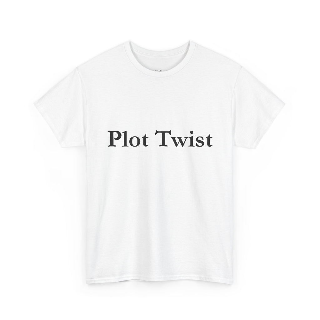 Plot Twist T-Shirt — Minimal Literary Graphic Tee