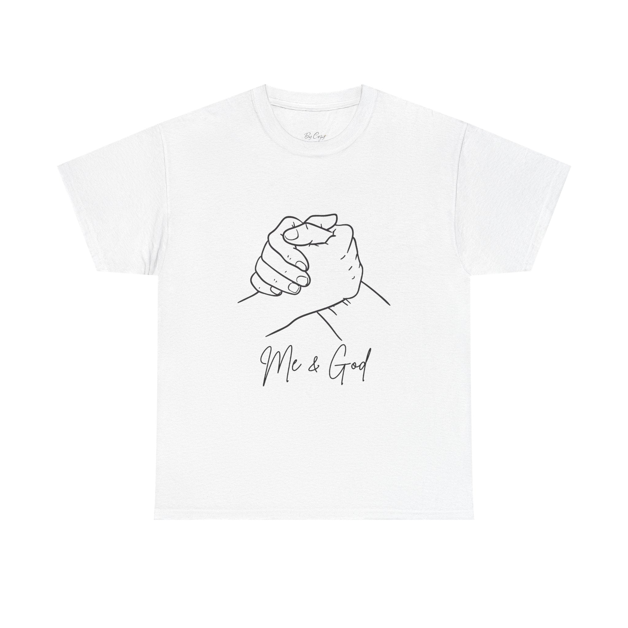 T-Shirt — "Me & God" Hands Graphic Faith Tee