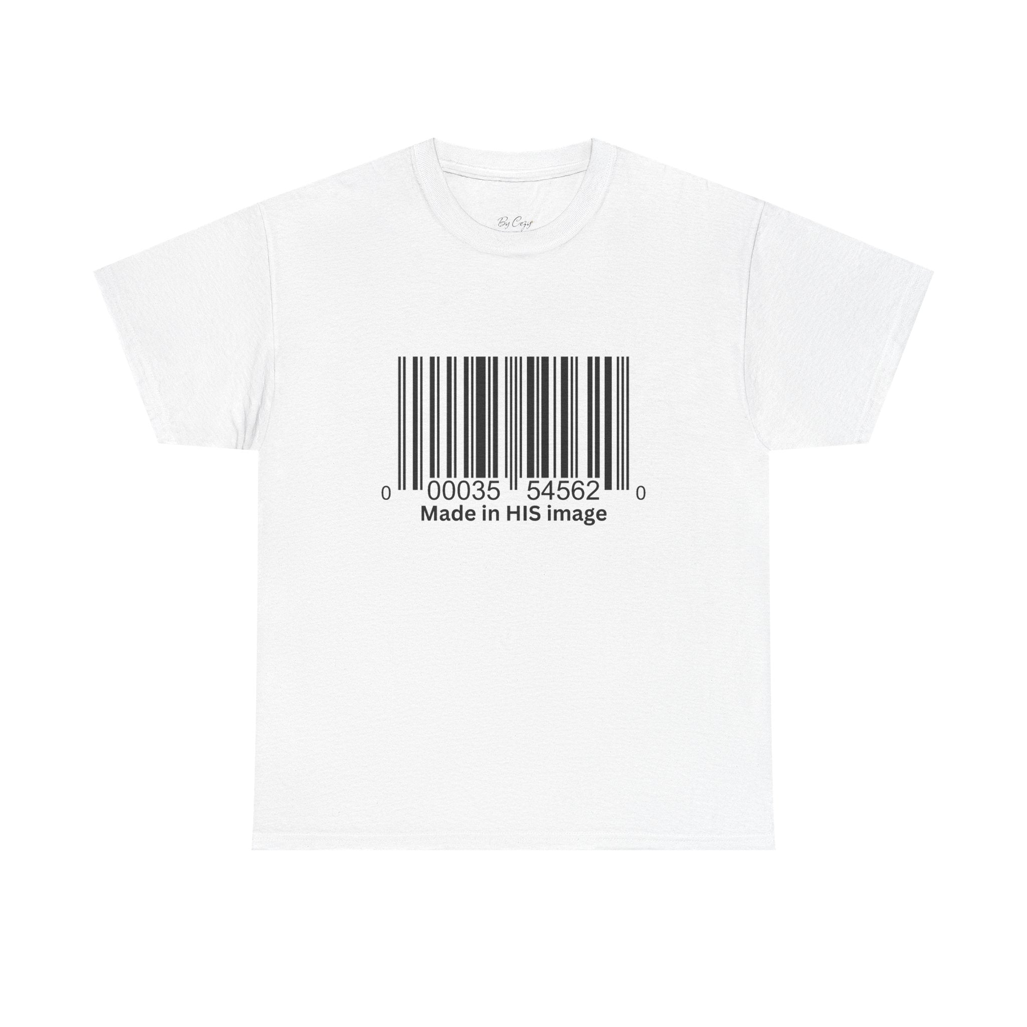 Made in HIS Image Barcode Tee