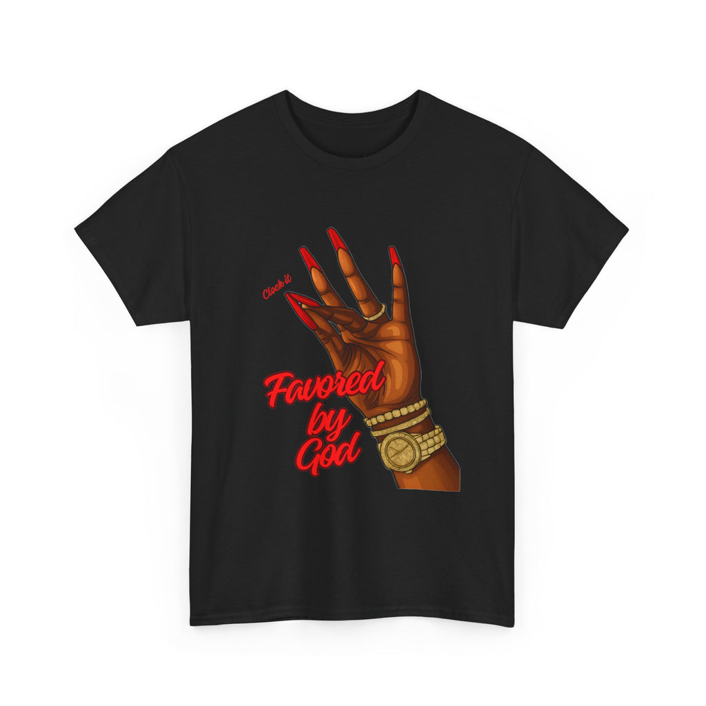 T-Shirt — 'Clock-it’ Hand Graphic Tee (red)